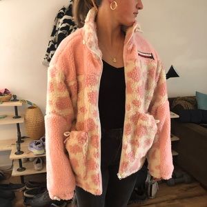 Aelfric Eden Pink Cow Print Fleece